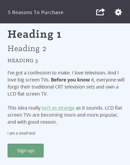 Design with typography